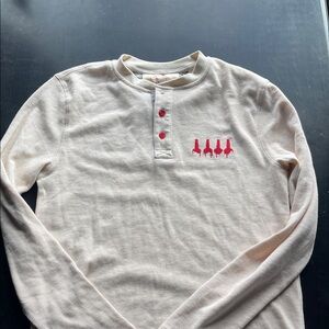 Bill and Margie MAKERS MARK WHISKEY medium cream long sleeved tee